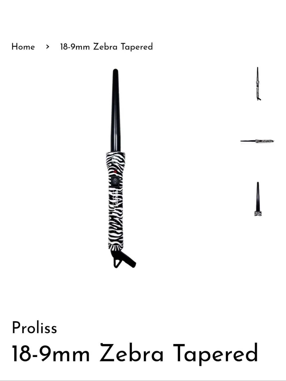 Proliss Tapered Curling Wand